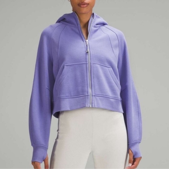 Lululemon Scuba RARE Oversized Full Zip Hoodie Dark Lavender M/L - Picture 3 of 12